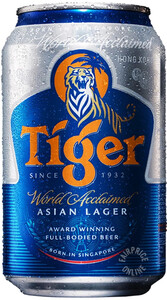 Tiger Beer, in can, 0.33 л