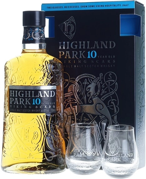 Set Highland Park 10 Years Old, gift box with 2 glasses Highland Park 10  Years Old, gift box with 2 glasses – price, reviews
