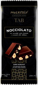 Confetti Maxtris, TAB Cioccolato Fondente 50% Nocciolato, 100 g