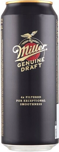 Пиво «Miller» Genuine Draft (Czechia), in can, 0.5 л — купить пиво