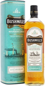 Bushmills Steamship Bourbon Cask, in tube, 1 л