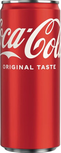 Coca-Cola Original Taste (Denmark), in can slim, 0.33 L