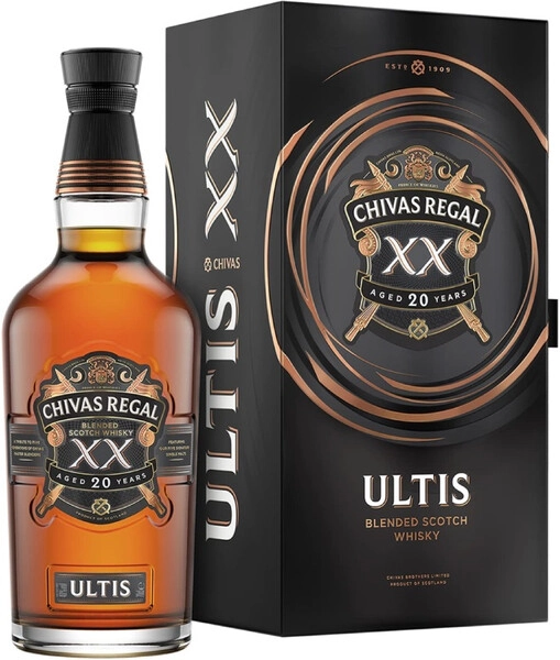 CHIVAS REGAL ULTIS XX 20年ウイスキー Виски Chivas Regal, «Ultis» 20 Years Old, в подарочной коробке