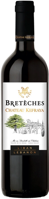 На фото изображение Chateau Kefraya, Breteches Rouge, 2019, 0.75 L (Шато Кефрайя, Бретеш Руж, 2019 объемом 0.75 литра)