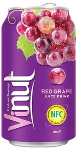 Vinut Red Grape, in can, 0.33 л