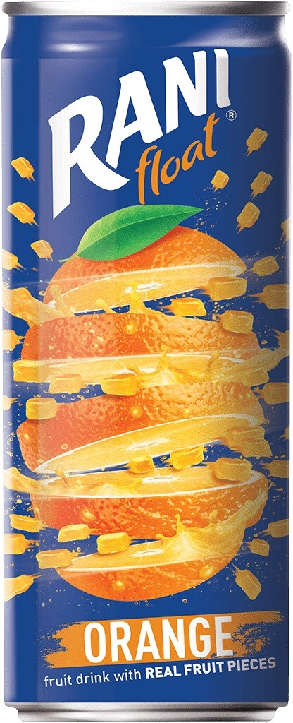 Bottled water Rani Orange, in can, 240 ml Rani Orange, in can