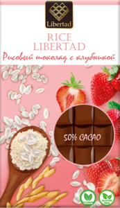 Шоколад Rice Libertad Rice Chocolate with Strawberry, 40 г