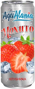 Минеральная вода AquAlania Mojito Strawberry, in can, 0.33 л