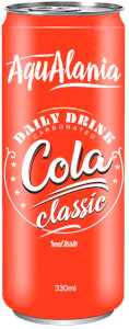 AquAlania Cola Classic, in can, 0.33 L