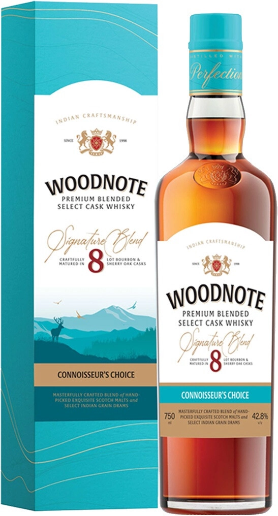 Whisky Woodnote Premium Blended Select Cask, gift box, 750 ml