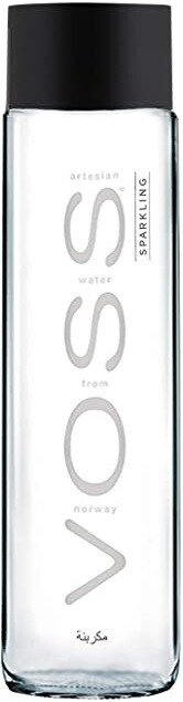 In the photo image VOSS Artesian Sparkling, Glass, 0.375 L