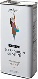 Nekeas, Arbequina-Arroniz, Extra Virgen Olive Oil, in can, 0.5 л