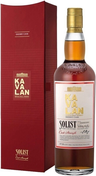 Виски Kavalan, «Solist» Sherry Cask (57,8%), в подарочной коробке