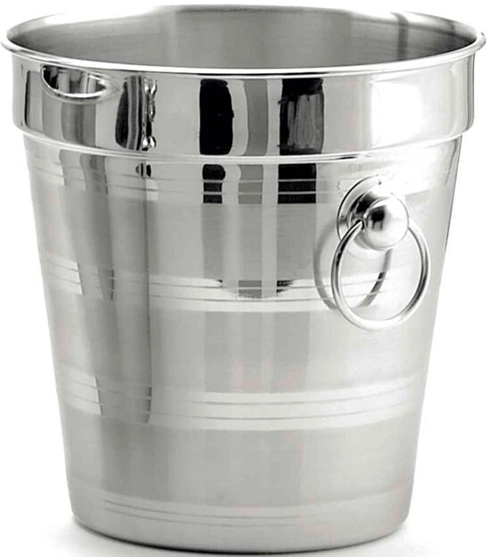 На фото изображение На фото изображение BOJ, Ice Bucket Stainless Steel, Silver (Бох, Ведерко для Льда, Серебристое)