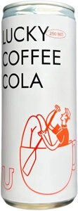 Lucky Coffee Cola, in can, 250 мл