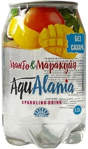 Минеральная вода AquAlania Mango & Passion Fruit, 0.33 л