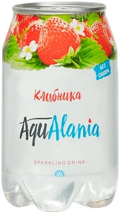 Минеральная вода AquAlania Strawberry, 0.33 л