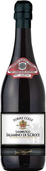 Rosso secco. Salamino. Фото ламбруски.