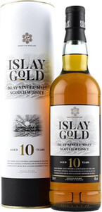 Виски Ian Macleod Distillers, Islay Gold 10 Years Old, in tube, 0.7 л
