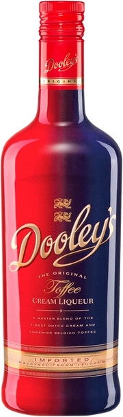 На фото изображение Dooleys Toffee Cream, 0.7 L (Дулис Тоффи Крим объемом 0.7 литра)
