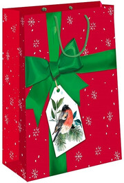 Gift Bag, Christmas Bullfinch