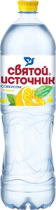 Минеральная вода Святой Источник Негазированная Лимон, в пластиковой бутылке, 1.5 л