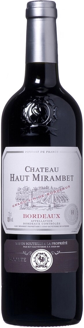Wine Producta Vignobles, Chateau Haut Mirambet, Bordeaux АОC, 2021