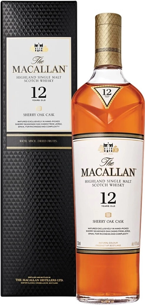 Whisky Macallan, Sherry Oak 12 Years Old, gift box, 750 ml