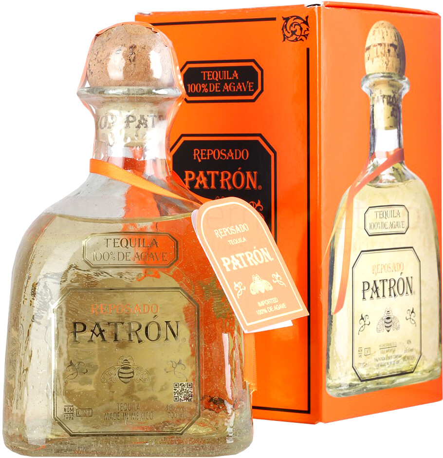 Tequila Patron Reposado, gift box, 700 ml Patron Reposado, gift box ...