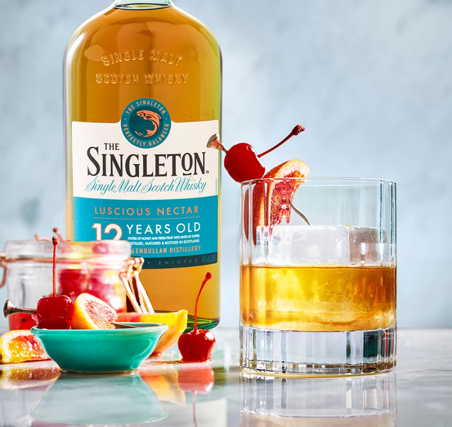 Whisky Singleton of Glendullan Luscious Nectar 12 Years Old, gift