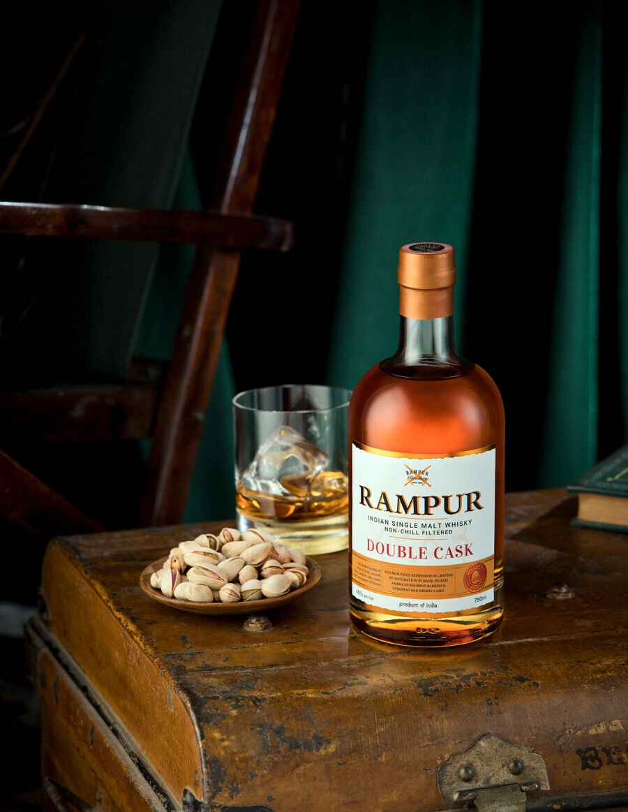 RAMPUR DOUBLE CASK ウイスキー 750ml グラス付き RAMPUR DOUBLE CASK ウイスキー 750ml グラス付き Rampur Indian