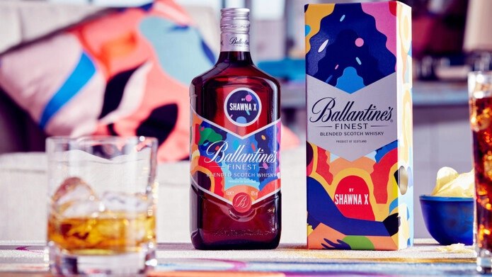 Виски «Ballantine's» Finest by Shawna X, в подарочной коробке, 0.7