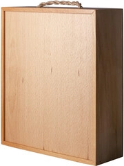 Wooden box with sliding lid for 3 bottles Bourgogne, oak
