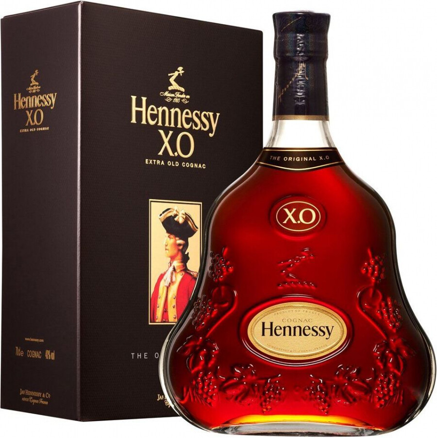 Cognac Hennessy X.O., with gift box, 700 ml Hennessy X.O., with 