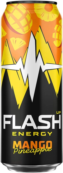 Вода "Flash Up" Energy, Mango-Pineapple, Energy Drink, in can, 0.45 л ...