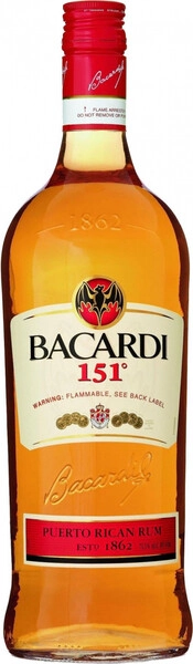 Bacardi 151° Rum 75.5% 終売品 Ром Bacardi 151, 0.75 л — купить ром Бакарди 151, 750 мл — цена