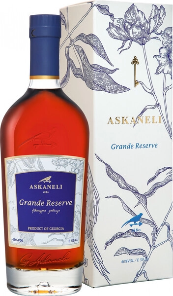 Коньяк «Askaneli» Grande Reserve 7 Years Old, в подарочной коробке