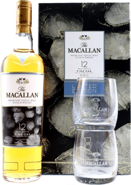 Виски Macallan Fine Oak 12 Years Old, gift в подарочной коробке