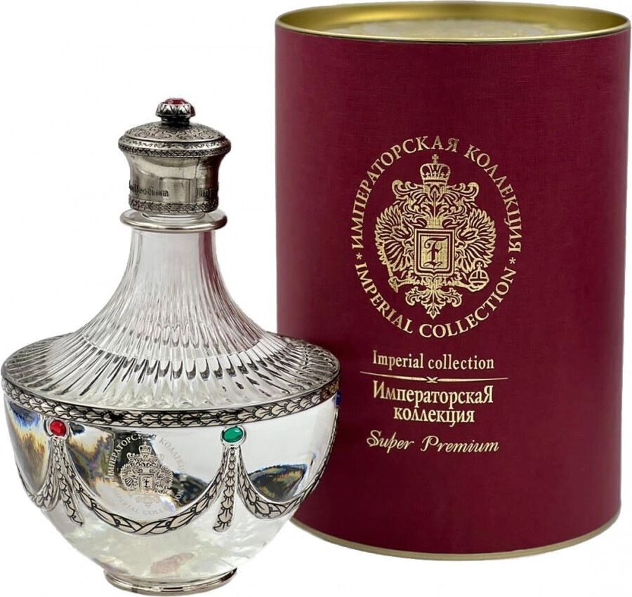 Vodka Imperial Collection Super Premium, Silver Decanter in tube