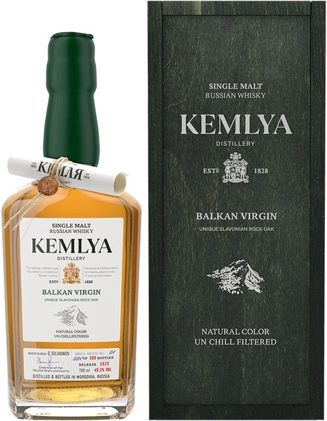 Виски «Kemlya» Balkan Virgin, в деревянной коробке, 0.7 л — купить