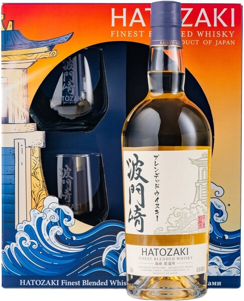 Винный набор «Hatozaki» Japanese Blended Whisky, в подарочной