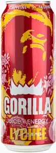 Gorilla Energy Drink Lychee-Pear, in can, 0.33 л