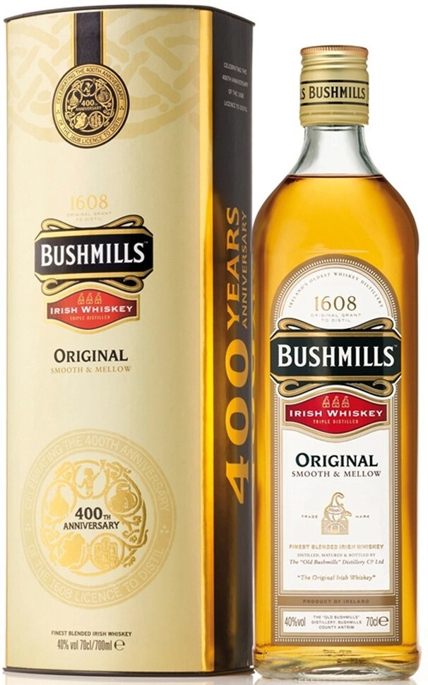 Whisky Bushmills Original 40% boite métal - Vins et Cadeaux