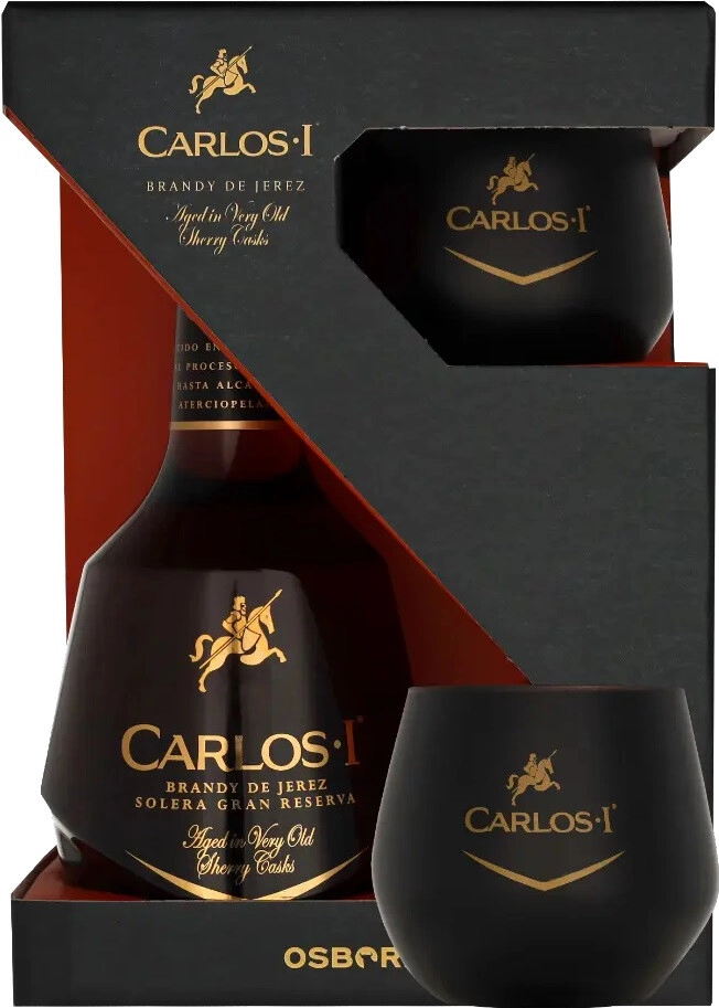 Set Osborne, Carlos I Solera Gran Reserva, gift box with glass