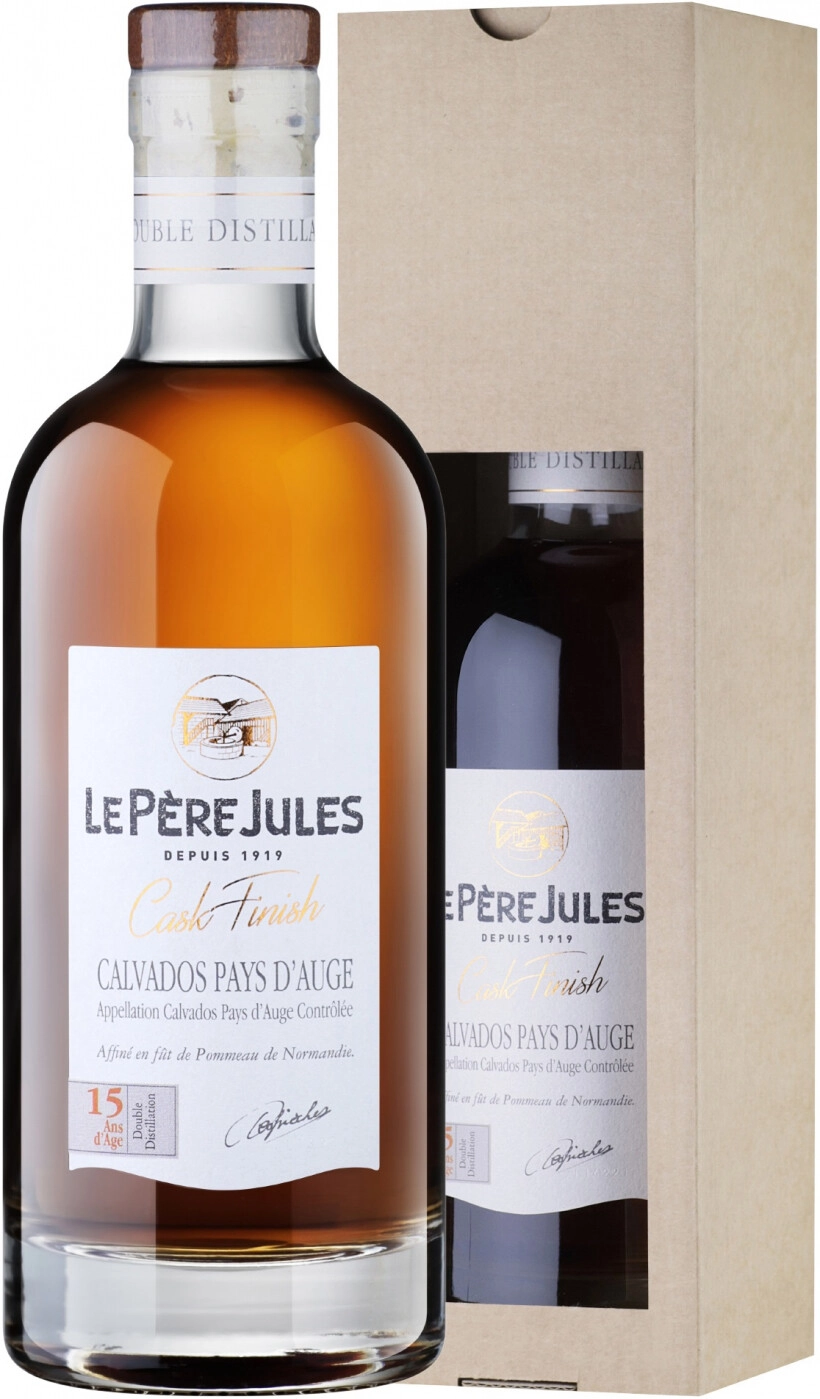 Calvados Le Pere Jules, 15 Ans Cask Finish, Pays d'Auge AOC, gift