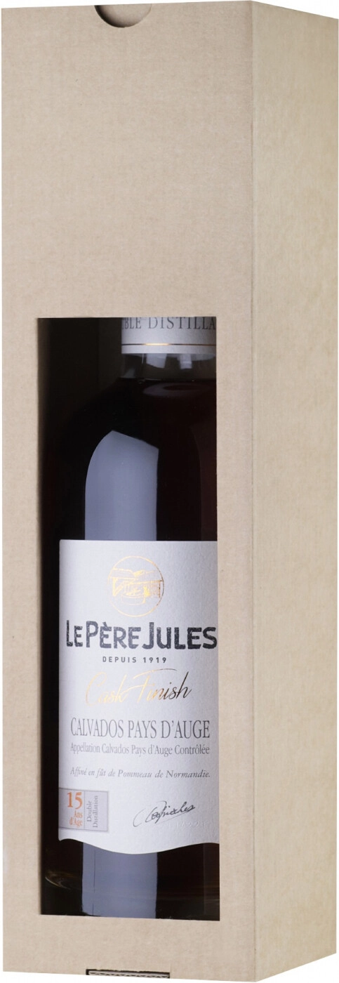 Calvados Le Pere Jules, 15 Ans Cask Finish, Pays d'Auge AOC, gift