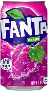 Fanta Grape (Japan), in can, 160 мл