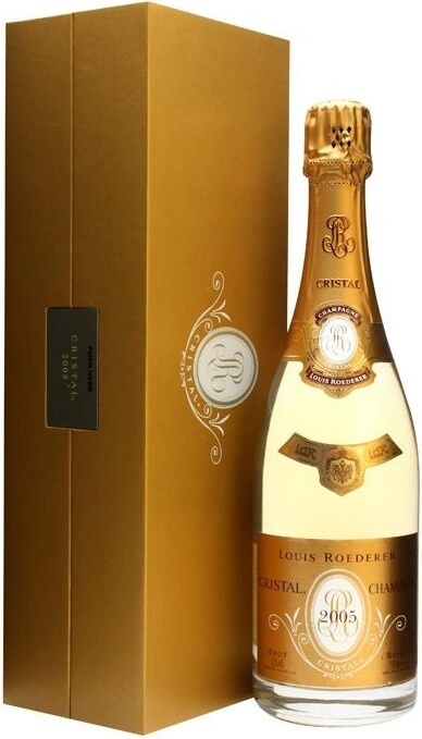 Champagne Cristal AOC, 2005, gift box, 750 ml Cristal AOC, 2005