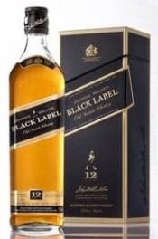 In the photo image Black Label, with metal box, 0.7 L