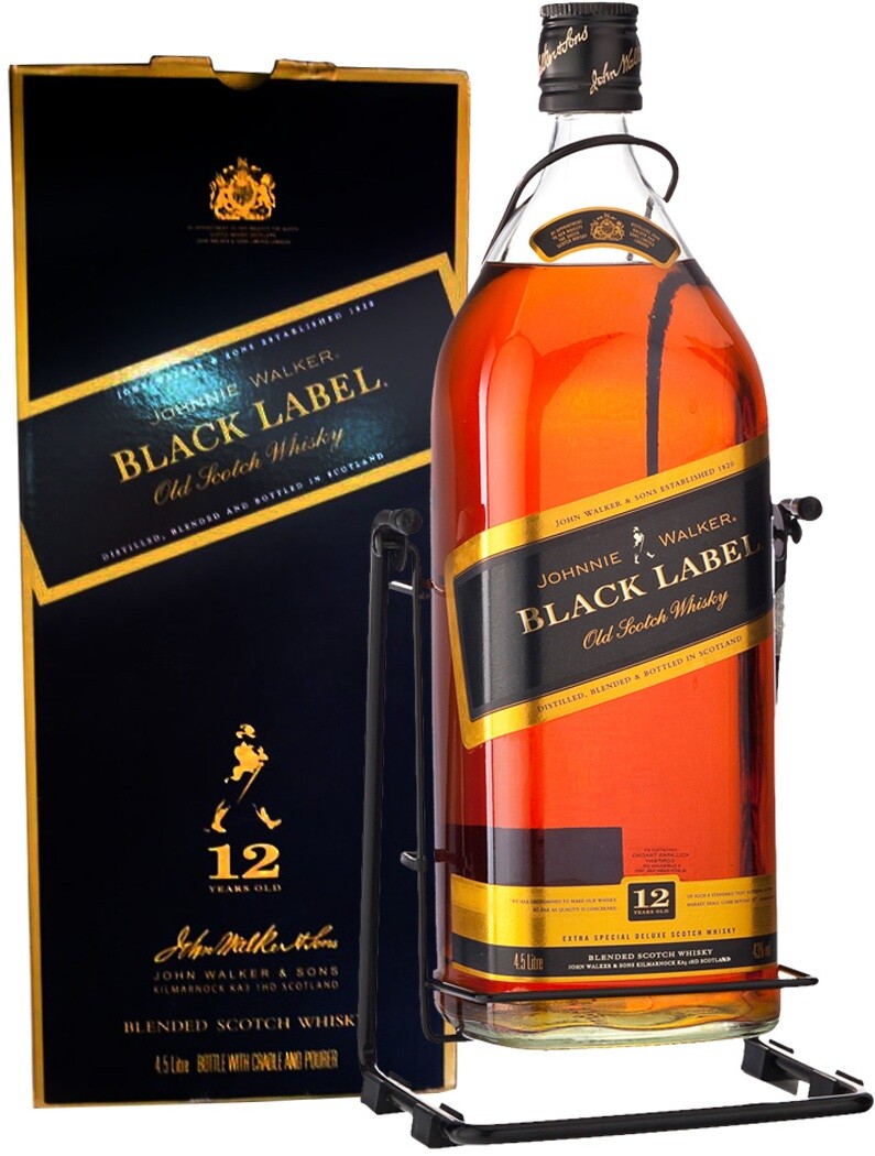 Briesje duidelijk Verdorie Whisky Johnnie Walker, Black Label, with box swing, 4500 ml Johnnie Walker,  Black Label, with box swing – price, reviews
